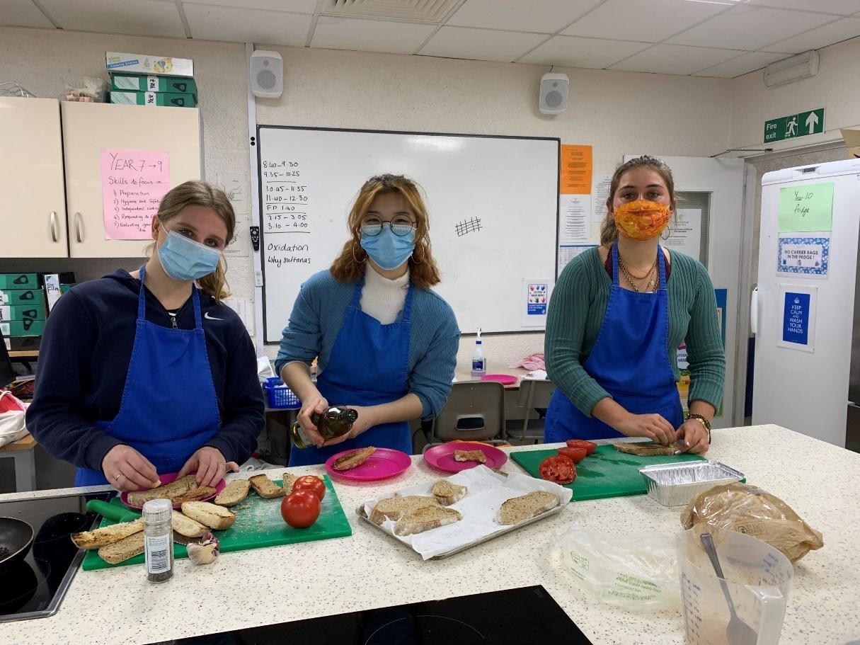 Sixth Form students make a Spanish Breakfast